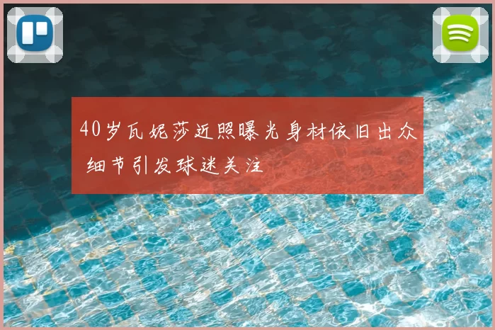 40岁瓦妮莎近照曝光身材依旧出众 细节引发球迷关注